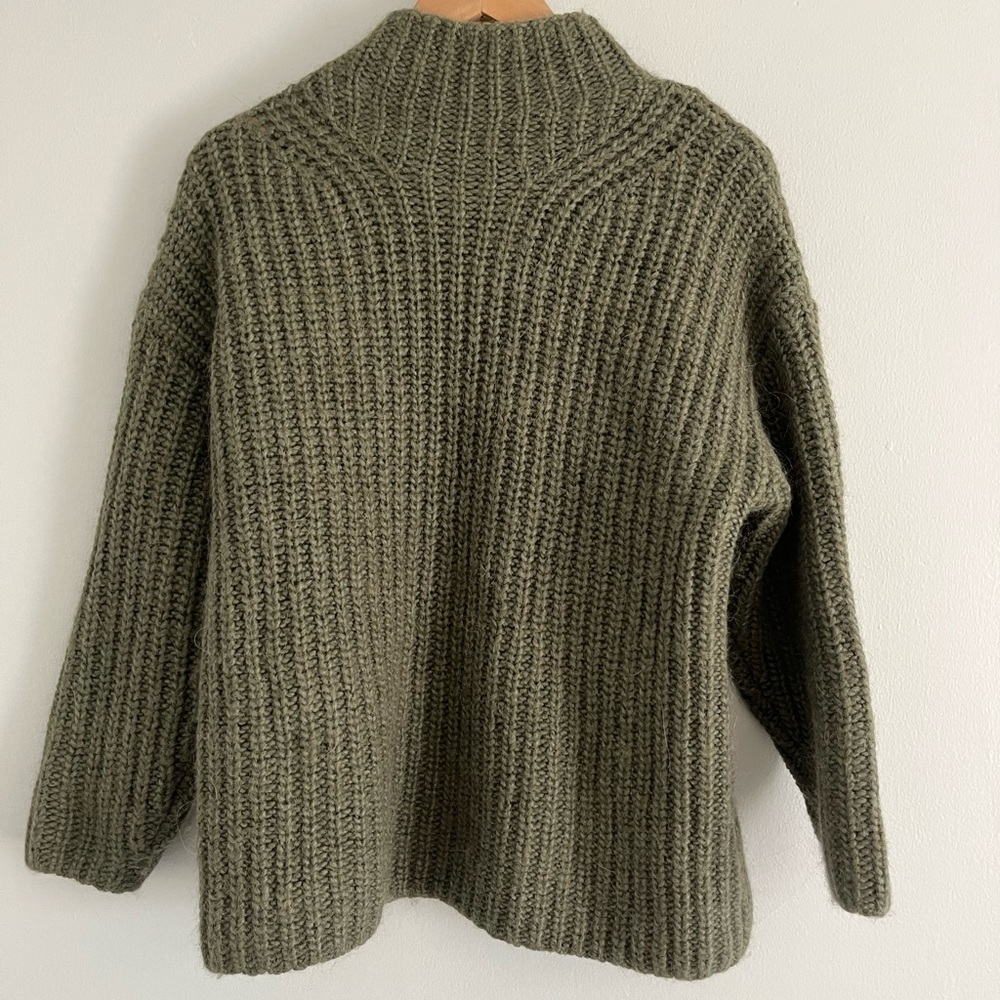 & Other Stories Mock Neck Alpaca Sweater XS